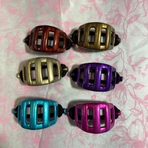 Large Bundle of Assorted Hair Clips & Claws – Colorful Vintage Style